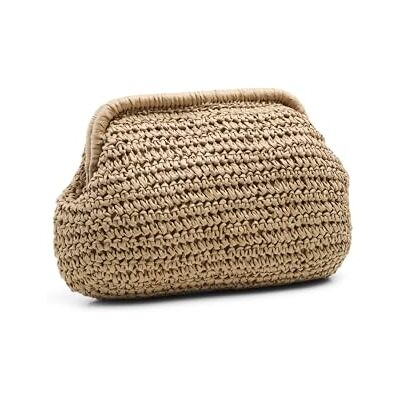 PIECES Pclana Clutch, natural, talla única PIECES Pclana Clutch, natural, talla única