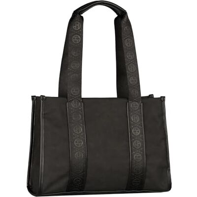 TOM TAILOR Yara Bolso bandolera con cremallera para mujer (tamaño grande), Negro, large, Casual TOM TAILOR Yara Bolso bandolera con cremallera para mujer (tamaño grande), Negro, large, Casual