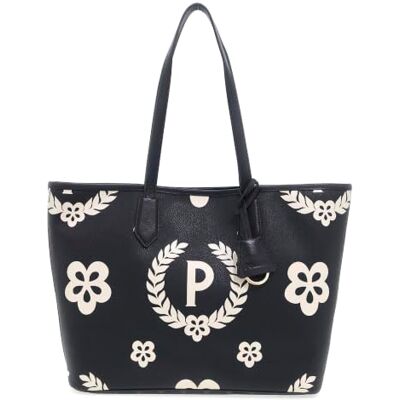Pollini Tote Bag Heritage Con Maxi Logo Centrale Bag Mujer Pollini Tote Bag Heritage Con Maxi Logo Centrale Bag Mujer
