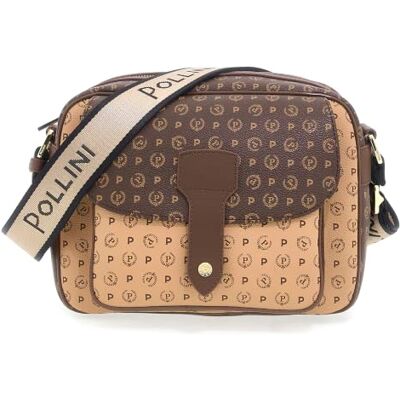 Pollini HERITAGE LOGO CLASSIC CROSSBODY BAG Pollini HERITAGE LOGO CLASSIC CROSSBODY BAG