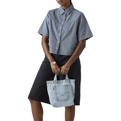 Levi's Mini Back Pocket Tote HANDBAG Mujer, Ocean Indigo Wash 12, OS - Levi's Mini Back Pocket Tote HANDBAG Mujer, Ocean Indigo Wash 12, OS -