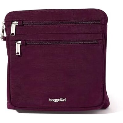 Baggallini Securtex Bandolera grande antirrobo, mulberry, Talla única Baggallini Securtex Bandolera grande antirrobo, mulberry, Talla única
