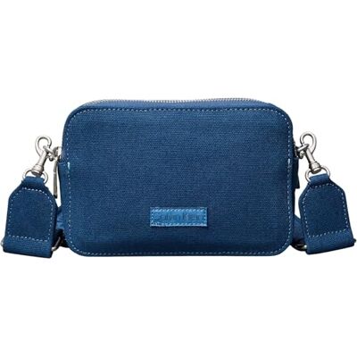 Calvin Crossbody bag Mujer Webbing Strap Canvas Camera Bag pequeño, Azul (Ensign Blue), Talla Única Calvin Crossbody bag Mujer Webbing Strap Canvas Camera Bag pequeño, Azul (Ensign Blue), Talla Única