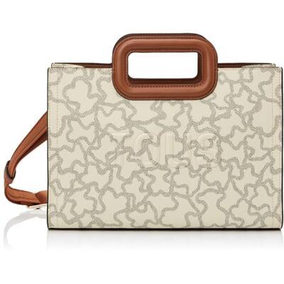 TOUS Shopper Mediano Amaya Beige, Para Mujer, Medidas 21,5 x 31 x 16,5 cm, Colección Kaos Icon TOUS Shopper Mediano Amaya Beige, Para Mujer, Medidas 21,5 x 31 x 16,5 cm, Colección Kaos Icon