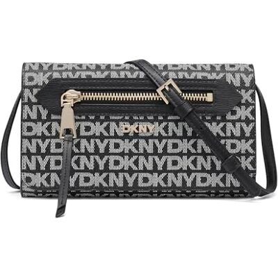 DKNY Bryant Ave Bolso Bandolera para Mujer, con Logotipo Negro y Negro DKNY Bryant Ave Bolso Bandolera para Mujer, con Logotipo Negro y Negro
