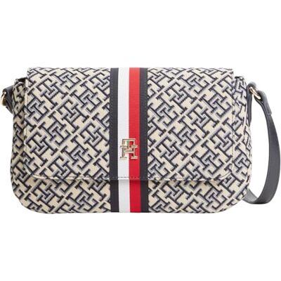 Tommy Hilfiger Th Jacquard Ess Crossover Crossover para mujer, azul, talla única Tommy Hilfiger Th Jacquard Ess Crossover Crossover para mujer, azul, talla única