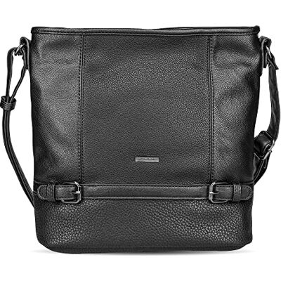 TOM TAILOR Acc Juna, Bolsos totes Mujer, Negro (Schwarz), 30x28x10 cm (B x H T) TOM TAILOR Acc Juna, Bolsos totes Mujer, Negro (Schwarz), 30x28x10 cm (B x H T)