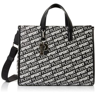 PLEIN SPORT Medium Tote Red Hill, Handbag Unisex Adulto, Black PLEIN SPORT Medium Tote Red Hill, Handbag Unisex Adulto, Black