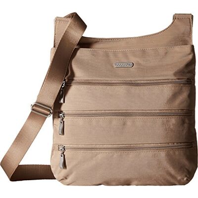 Baggallini Bolso cruzado de viaje con cremallera grande., playa, Talla única, Bolsa de viaje cruzada con cremallera grande Baggallini Bolso cruzado de viaje con cremallera grande., playa, Talla única, Bolsa de viaje cruzada con cremallera grande