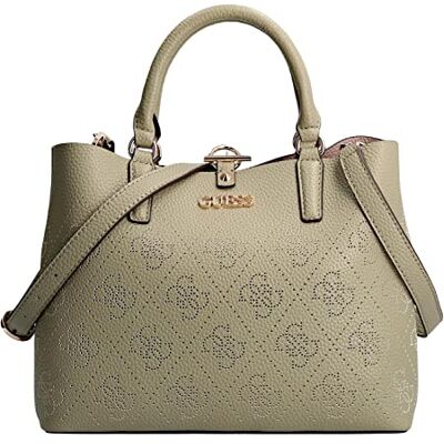 GUESS Amara Girlfriend SAT Sage Bolso de mano para mujer, saga, OneSize GUESS Amara Girlfriend SAT Sage Bolso de mano para mujer, saga, OneSize