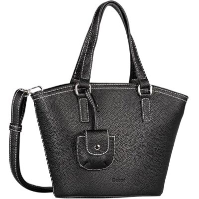 Gabor bags Layla Bolso bandolera con cremallera para mujer (tamaño grande), Negro, large, moderno Gabor bags Layla Bolso bandolera con cremallera para mujer (tamaño grande), Negro, large, moderno