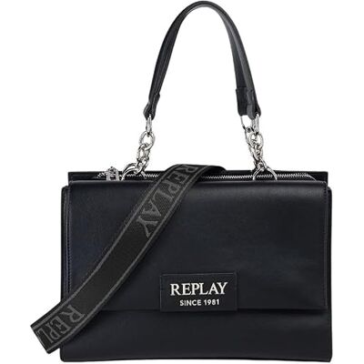 Replay Bolso bandolera Fw3777, 0098 Black, De tamaño mediano Replay Bolso bandolera Fw3777, 0098 Black, De tamaño mediano