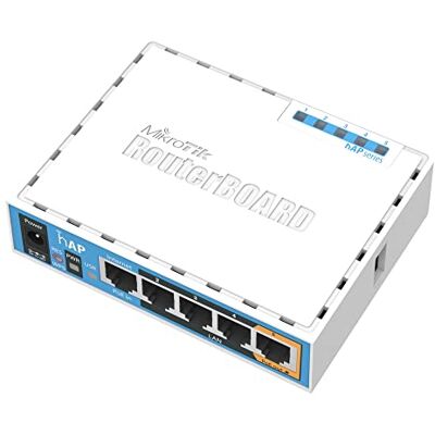 MikroTik HAP Interna conexión Ethernet, energía sobre (PoE) Color Blanco Punto de Acceso WLAN – Puntos Punto de Acceso WLAN (10,100 Mbit/s, 64 MB, qca9531-bl3 a-r, USB Type-A, 1,5 dBi, 5 W) MikroTik HAP Interna conexión Ethernet, energía sobre (PoE) Color Blanco Punto de Acceso WLAN – Puntos Punto de Acceso WLAN (10,100 Mbit/s, 64 MB, qca9531-bl3 a-r, USB Type-A, 1,5 dBi, 5 W)