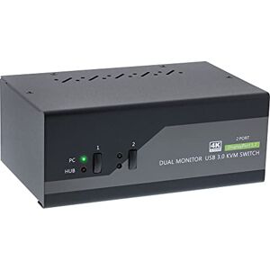 InLine 63652I KVM Conmutador de escritorio (2 vías, DisplayPort 1.2, 4K, USB 3.0, audio) InLine 63652I KVM Conmutador de escritorio (2 vías, DisplayPort 1.2, 4K, USB 3.0, audio)