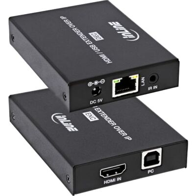 InLine KVM Extensor HDMI sobre IP (Full HD, 150 m, USB KVM, IR) InLine KVM Extensor HDMI sobre IP (Full HD, 150 m, USB KVM, IR)