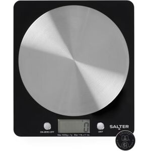 Salter 1036 BKSSDR Báscula electrónica de cocina capacidad de 5 kg, báscula de pesaje de alimentos con plataforma de disco de acero inoxidable, función de agregar y pesar/tara, medir líquidos Salter 1036 BKSSDR Báscula electrónica de cocina capacidad de 5 kg, báscula de pesaje de alimentos con plataforma de disco de acero inoxidable, función de agregar y pesar/tara, medir líquidos