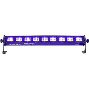 Ibiza LED-UVBAR Barra de efecto UV con 9 LEDs de 3 W cada uno, luz negra Negro Ibiza LED-UVBAR Barra de efecto UV con 9 LEDs de 3 W cada uno, luz negra Negro