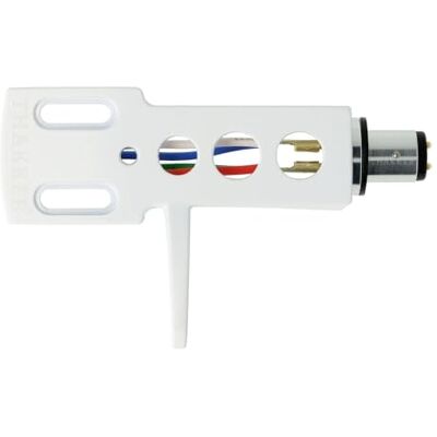 THAKKER HS-10 Cáscara de Cabeza de Aluminio Blanco Conexión de Bayoneta SME Incluido Cables de Cabezal Aluminium Headshell THAKKER HS-10 Cáscara de Cabeza de Aluminio Blanco Conexión de Bayoneta SME Incluido Cables de Cabezal Aluminium Headshell