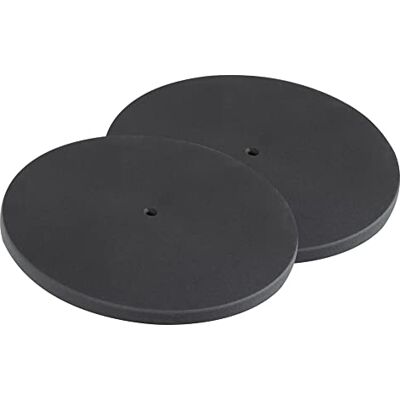Pronomic SLS-4420 BK Plato para Barra de Separación 2x Set, Con rosca M20 Bases redondas pesadas para tubos de separación de altavoces, De hierro fundido, Diámetro: 44 cm, Peso: 9, Color: Negro Pronomic SLS-4420 BK Plato para Barra de Separación 2x Set, Con rosca M20 Bases redondas pesadas para tubos de separación de altavoces, De hierro fundido, Diámetro: 44 cm, Peso: 9, Color: Negro