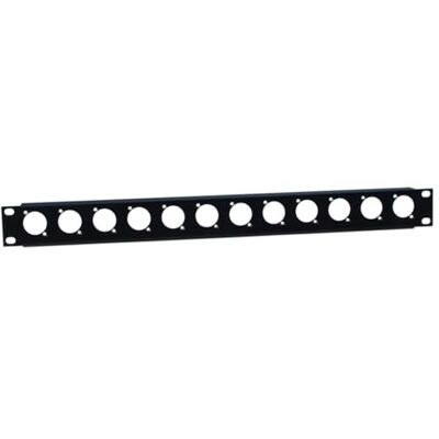 Adam Hall 19" Parts Panel ciego en U 19" 1 U 12 Conectores con Orificios para Bridas Adam Hall 19" Parts Panel ciego en U 19" 1 U 12 Conectores con Orificios para Bridas