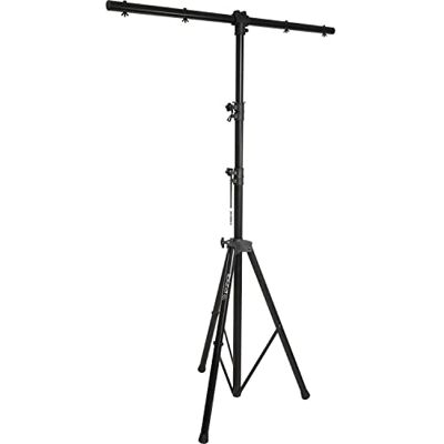 Ibiza SL002 Soporte para iluminación de hasta 8 juegos de luces con altura variable de 1,40 a 2,8m Negro Ibiza SL002 Soporte para iluminación de hasta 8 juegos de luces con altura variable de 1,40 a 2,8m Negro