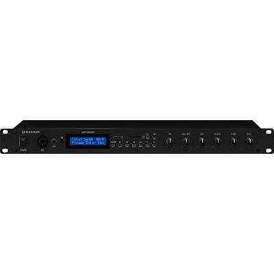 MONACOR DMP-130MIXBT Reproductor de MP3 y mezclador de línea de micrófono, color negro MONACOR DMP-130MIXBT Reproductor de MP3 y mezclador de línea de micrófono, color negro
