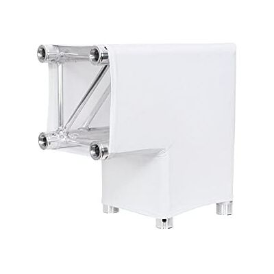 LEDJ Funda blanca para Quatro 290 Truss 2 vías 90 grados esquina LEDJ Funda blanca para Quatro 290 Truss 2 vías 90 grados esquina