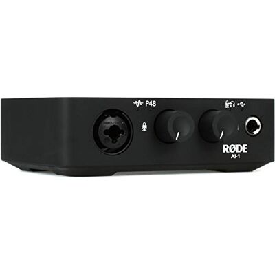 RØDE AI-1 Interfaz de audio USB de un solo canal de calidad de estudio AI-1 con conector Neutrik™ Combi-jack para producción musical, transmisión y podcasting RØDE AI-1 Interfaz de audio USB de un solo canal de calidad de estudio AI-1 con conector Neutrik™ Combi-jack para producción musical, transmisión y podcasting