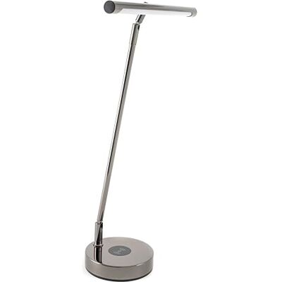 GEWA luz de piano PL-78 cromo negro brillante 5W LED con función dimmer, ajuste de temperatura de color, aluminio, 12V 2A fuente de alimentación incluida, GEWA luz de piano PL-78 cromo negro brillante 5W LED con función dimmer, ajuste de temperatura de color, aluminio, 12V 2A fuente de alimentación incluida,