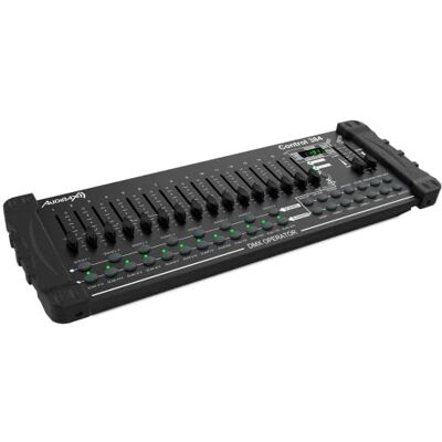 Audibax Control 384 Controlador DMX de 384 Canales Control de 24 Aparatos de 16 Canales DMX Activación de Escenas por Sonido, Manual o Automático Programación de Chases y Secuencias en Faders Audibax Control 384 Controlador DMX de 384 Canales Control de 24 Aparatos de 16 Canales DMX Activación de Escenas por Sonido, Manual o Automático Programación de Chases y Secuencias en Faders