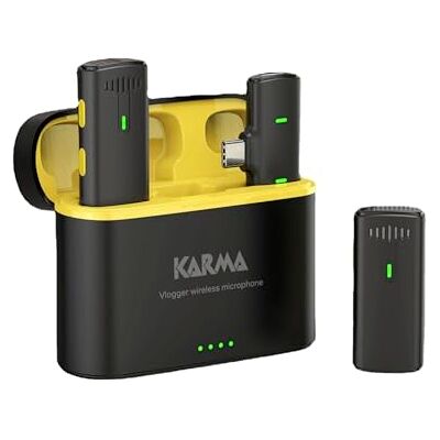 Karma Micrófono Dual Tipo C para Vlogger Karma Micrófono Dual Tipo C para Vlogger