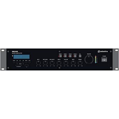Adastra Combo Completo de Mezclador y Amplificador eléctrico Bluetooth, USB, SD, sintonizador FM 240 vatios Adastra Combo Completo de Mezclador y Amplificador eléctrico Bluetooth, USB, SD, sintonizador FM 240 vatios