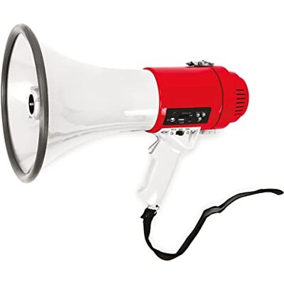 FONESTAR MF-114SU Megáfono con Sirena y Reproductor USB/SD FONESTAR MF-114SU Megáfono con Sirena y Reproductor USB/SD