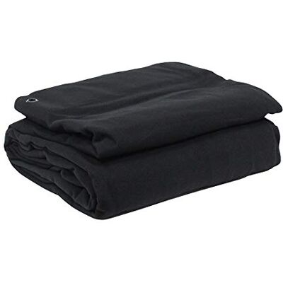 LEDJ Cortina de tela de serga resistente (4 m x 3 m), color negro LEDJ Cortina de tela de serga resistente (4 m x 3 m), color negro