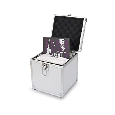Acc-Sees Pro Vinyl 45 Case (100) Silver MkII Compatible con Discos de 100 x 7 Acc-Sees Pro Vinyl 45 Case (100) Silver MkII Compatible con Discos de 100 x 7