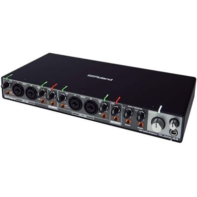 Roland Interfaz de audio USB de 4 entradas y 4 salidas Audio en alta resolución Graba con micros, guitarras, teclas y más Compacta y resistente Compatible con Mac, PC y iPad Roland Interfaz de audio USB de 4 entradas y 4 salidas Audio en alta resolución Graba con micros, guitarras, teclas y más Compacta y resistente Compatible con Mac, PC y iPad