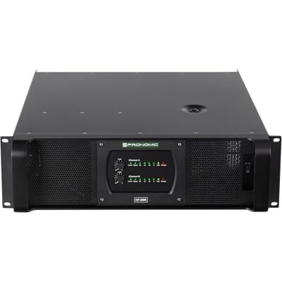 Pronomic HP-2000 Etapa Final 2x 3000 Watt, 32dB), 3 pines, 7 dB, 3 dB Potencia de salida (8 Ohm): 2x 2000W, Potencia de salida (4 Ohm): 2x 3000W, Potencia de salida (8 Ohm/puenteado): 6000W, 7 dB Pronomic HP-2000 Etapa Final 2x 3000 Watt, 32dB), 3 pines, 7 dB, 3 dB Potencia de salida (8 Ohm): 2x 2000W, Potencia de salida (4 Ohm): 2x 3000W, Potencia de salida (8 Ohm/puenteado): 6000W, 7 dB