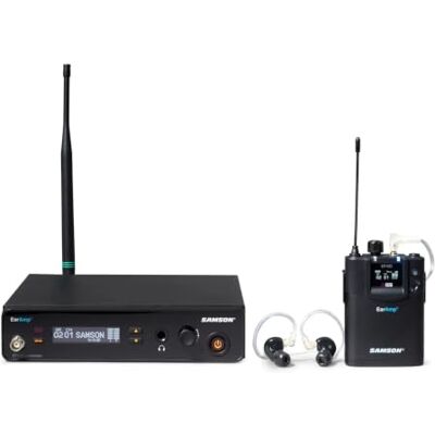 Samson EarAmp EWM100 Dual Wireless In-Ear Monitoring System, L-Band 470MHz 502MHz Samson EarAmp EWM100 Dual Wireless In-Ear Monitoring System, L-Band 470MHz 502MHz