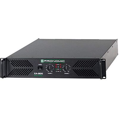 Pronomic XA-800 Etapa de Potencia 2x 1900 Vatios, 8 mm, Peso: 26, 1 kg Potencia de salida (8 ohmios): 2 x 800 vatios RMS, Potencia de salida (4 ohmios): 2 x 1300 vatios RMS, 8 mm, 1 kg Pronomic XA-800 Etapa de Potencia 2x 1900 Vatios, 8 mm, Peso: 26, 1 kg Potencia de salida (8 ohmios): 2 x 800 vatios RMS, Potencia de salida (4 ohmios): 2 x 1300 vatios RMS, 8 mm, 1 kg