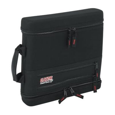 Gator Cases Bolsa de nylon EVA acolchada para un sistema de micrófono inalámbrico; Estilo Live-in sostiene el receptor, el body pack y el micrófono con acceso a la antena (GM-1W) Gator Cases Bolsa de nylon EVA acolchada para un sistema de micrófono inalámbrico; Estilo Live-in sostiene el receptor, el body pack y el micrófono con acceso a la antena (GM-1W)