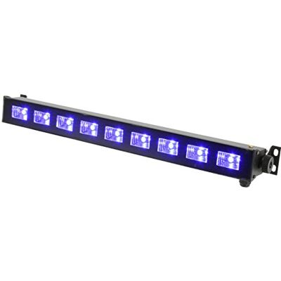 QTX Barra LED ultravioleta UVB-9 (9 x 3 W, efecto de luz negra) QTX Barra LED ultravioleta UVB-9 (9 x 3 W, efecto de luz negra)