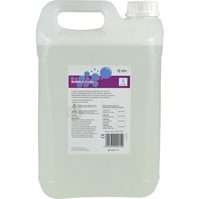 QTX Beamz 160575 Liquido de burbujas para maquinas de burbujas 5 litros QTX Beamz 160575 Liquido de burbujas para maquinas de burbujas 5 litros