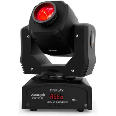 Audibax Boston 60 Cabeza Móvil LED Spot de 60W Luz LED DMX para Discoteca Foco Profesional Móvil 1 Luz Blanca Spot y 7 Colores Flash con Múltiples Modos de Control Iluminación de Escenario Audibax Boston 60 Cabeza Móvil LED Spot de 60W Luz LED DMX para Discoteca Foco Profesional Móvil 1 Luz Blanca Spot y 7 Colores Flash con Múltiples Modos de Control Iluminación de Escenario