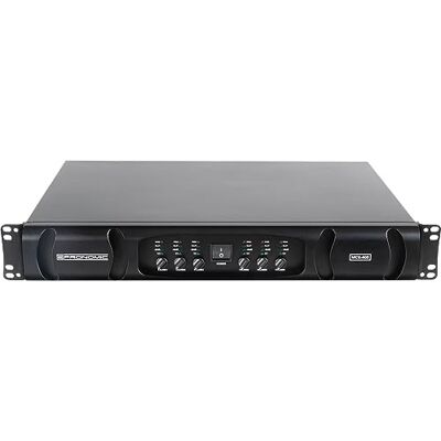 Pronomic MC6-400 Etapa de Potencia 6x 600 Vatios, 5dB), 3 pines, 5 dB Potencia de salida (8 Ohm): 6x 400W RMS, Potencia de salida (4 Ohm): 6x 600W RMS, 5dB), THD 20 Hz 20 kHz para 1 W: 0, 5 dB Pronomic MC6-400 Etapa de Potencia 6x 600 Vatios, 5dB), 3 pines, 5 dB Potencia de salida (8 Ohm): 6x 400W RMS, Potencia de salida (4 Ohm): 6x 600W RMS, 5dB), THD 20 Hz 20 kHz para 1 W: 0, 5 dB