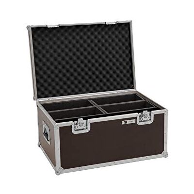 ROADINGER Flightcase 4 x LED 4/7c-12 silencioso slim spot ROADINGER Flightcase 4 x LED 4/7c-12 silencioso slim spot