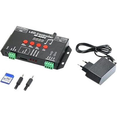 VoltShine Controlador para tira LED digital, 4 salidas, interfaz de usuario sencilla, opciones de programación; ideal para iluminación personalizada. VoltShine Controlador para tira LED digital, 4 salidas, interfaz de usuario sencilla, opciones de programación; ideal para iluminación personalizada.