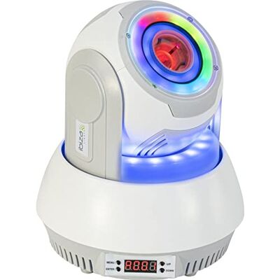 Ibiza STAR-SPOT-WH SPOT 30W RGBB con proyección de 7 gobos y 3 anillos de luz ambiental Blanco Ibiza STAR-SPOT-WH SPOT 30W RGBB con proyección de 7 gobos y 3 anillos de luz ambiental Blanco