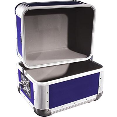 ROADINGER Caja de aluminio 50/50 redondeada, color azul oscuro ROADINGER Caja de aluminio 50/50 redondeada, color azul oscuro