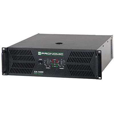 Pronomic XA-1400 Etapa de Potencia 2x 3000 Watt, Peso: 36, 1 kg Potencia de salida (8 Ohm): 2 x 1400 Watt RMS, Potencia de salida (4 Ohm): 2 x 2100 Watt RMS, Impedancia de entrada: 20 kOhm Pronomic XA-1400 Etapa de Potencia 2x 3000 Watt, Peso: 36, 1 kg Potencia de salida (8 Ohm): 2 x 1400 Watt RMS, Potencia de salida (4 Ohm): 2 x 2100 Watt RMS, Impedancia de entrada: 20 kOhm