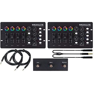 Showlite LDO-10 MKII FS LED DMX Operator + Footswitch Dual Set, TAP/Tempo DMX-Controller, Compatible con muchas instalaciones de iluminación de marcas como , Involight o sistemas Eurolite KLS Showlite LDO-10 MKII FS LED DMX Operator + Footswitch Dual Set, TAP/Tempo DMX-Controller, Compatible con muchas instalaciones de iluminación de marcas como , Involight o sistemas Eurolite KLS